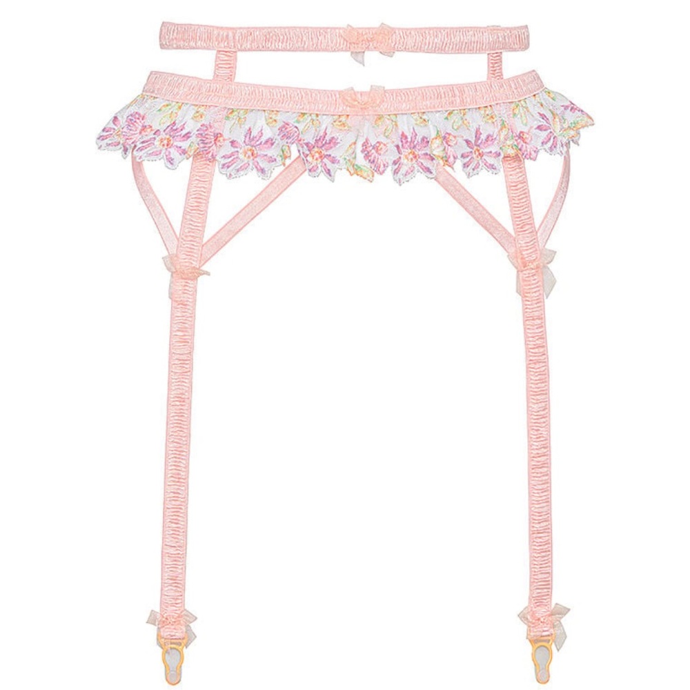 NWT For Love & Lemons Garter- April Bloom